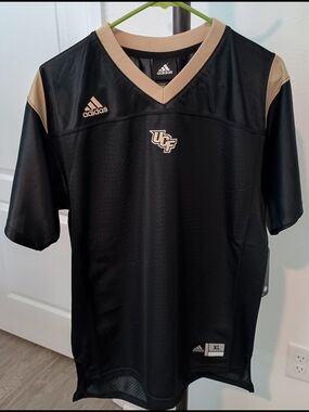 Adidas Black and Gold UCF Central Florida Knights Football Jersey Youth XL 18-20